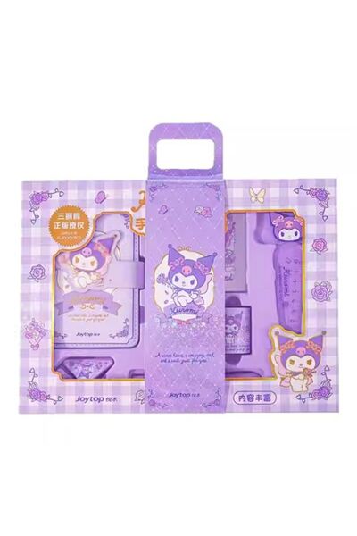 JOY TOP Kuromi Purple Stationery Gift Set – School Supplies Kit with Case, Ru...