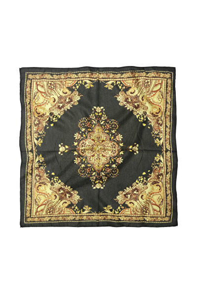 Sultan İpek Cotton Polyester Ethnic Patterned Scarf / Bandana 60X60Cm