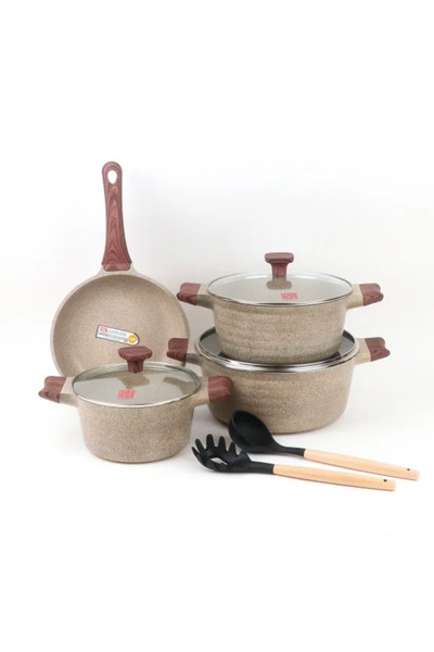 Ribon Distinctive design granite cookware set - 9 pieces