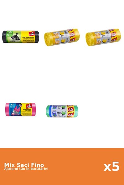 Fino Set 5 Saci Fino: 1x 20 buc, 3x 30 buc, 1x 40 l