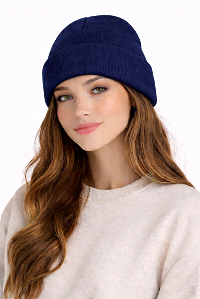 CARNAVAL SOCKS Carnaval Unisex Navy Blue Knitted Beanie