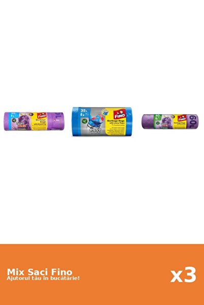 Fino Set 3 Saci Fino: 1x 35 l, 1x 30 buc, 1x 60 l
