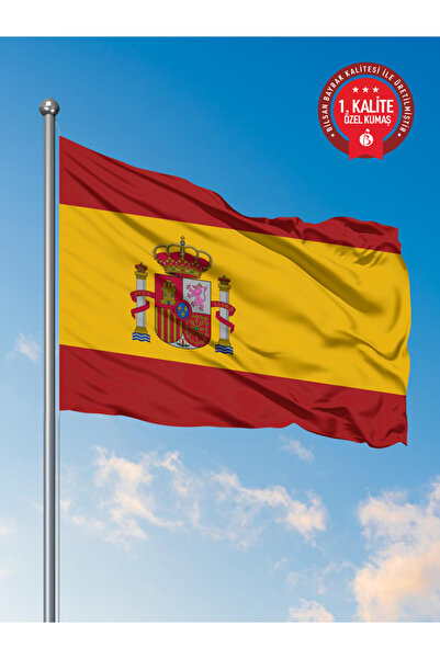 Bilsan İspanya Ülke Bayrağı 100 x 150 cm - Raşel Kumaş 1. Kalite