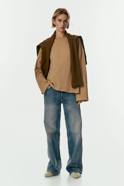 H&M Pamuklu ve Uzun Kollu Üst