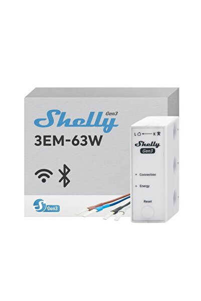 Shelly 3Em-63W Gen3 Smart 3-Phase Energy Meter