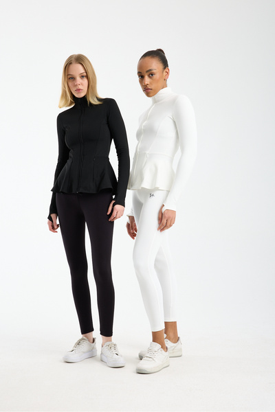 TheyYou Jachetă sport de damă cu fermoar – Material elastic, cu buzunare, mod...