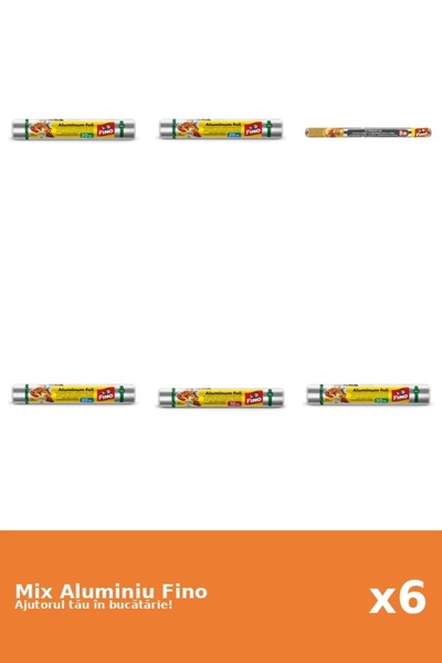 Fino Set 6 Aluminiu Fino: 2x 30 m, 2x 20 m, 1x 8 m, 1x 10 m