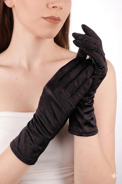 Hobigram 28 cm Dance & Opera Satin Gloves – High Quality Stylish Gloves for W...