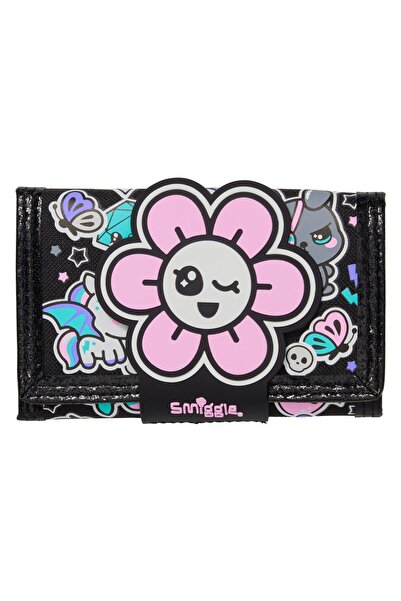 SMIGGLE Trailblazer Character Strap Black Mixed Wallet