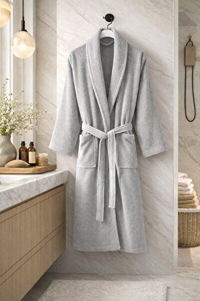 Formeya Premium Cotton Unisex Bathrobe - Soft Textured Quick-Drying Robe in V...