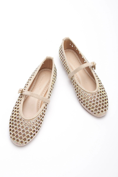 Satenora حذاء موكاسين بيج مقطوع بالليزر من بيور كيميرلي