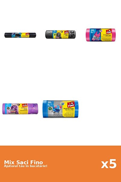 Fino Set 5 Saci Fino: 1x 120 l, 2x 35 l, 1x 40 l, 1x 30 buc
