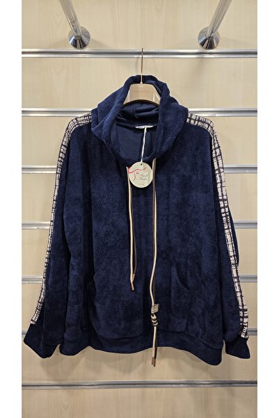 Park Moda Velvet Blouse Hooded