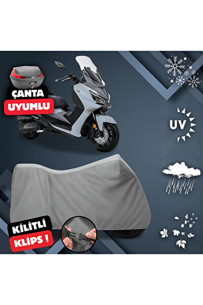 ULTRASHOP Sym Joymax Z Plus 250 Su Geçirmez Motosiklet Brandası Arka Çanta To...