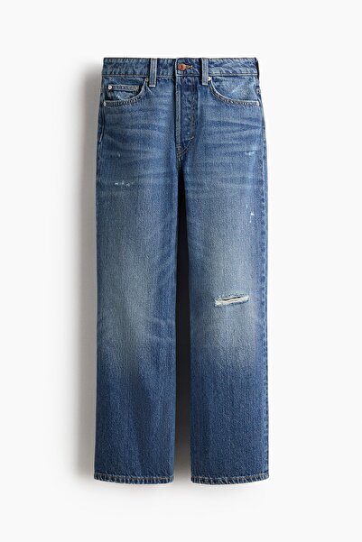 H&M Straight High Waist Ankle Jeans