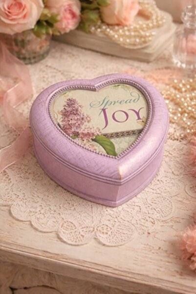 BLA BLA FOAM Cutie muzicală de bijuterii în formă de inimă cu ramă foto