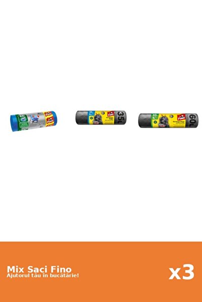 Fino Set 3 Saci Fino: 1x 20 buc, 1x 35 l, 1x 60 l