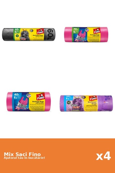 Fino Set 4 Saci Fino: 1x 60 l, 1x 70 l, 1x 40 l, 1x 35 l