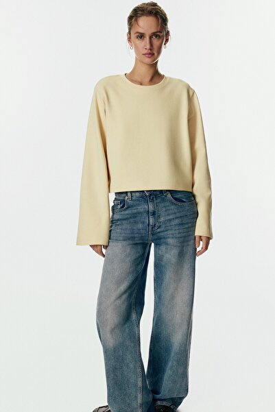 H&M Kısa İnterlok Üst