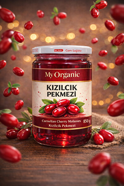 MY ORGANİC KIZILCIK PEKMEZİ 850 GR