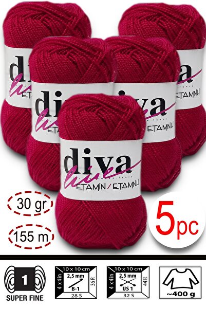 Diva İplik حبل حقيبة إيتابين-إيشليم أورلون-وايوو 09 باللون الفوشيا الفاتح (عب...