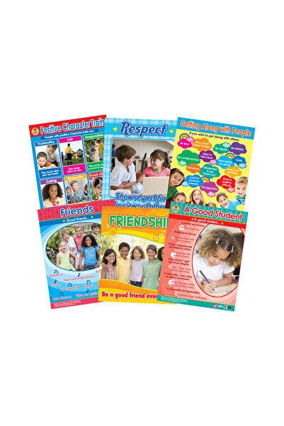 123Publishing House سمات زملاء الدراسة (6 لوحات جدارية) - مجموعة لوحات جدارية...