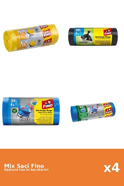 Fino Set 4 Saci Fino: 3x 30 buc, 1x 20 buc