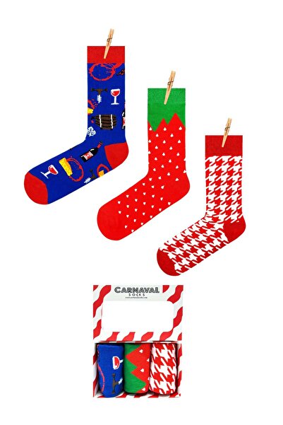 CARNAVAL SOCKS Unisex 3-Pack Colorful Socks Set