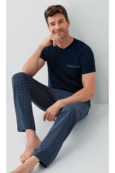 Arnetta Men'S, 100% Cotton, (Socks as a Gift), Pajama Set