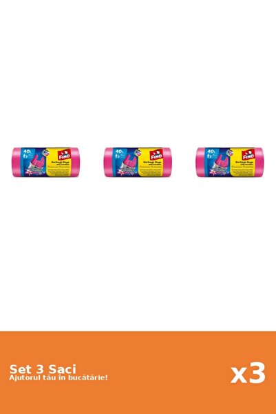 Fino Set of 3 scented cleaning bags, 40 l, 20 pieces
