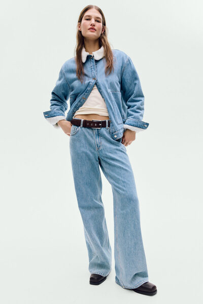 H&M Wide High Waist Jeans