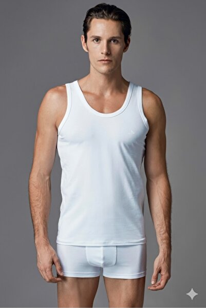 Eros Men's Cotton Thick Strap 2-Pack Undershirt Ers001