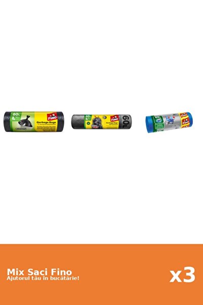 Fino Set 3 Saci Fino: 2x 20 buc, 1x 60 l