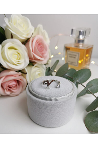 Shiklik خاتم نسائي من الفولاذ مرصع بحجر الزركون باللون الفضي قابل للتعديل