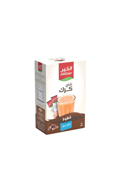 Alkhair Al Khair Karak Tea with Coffee, Sugar-Free, 15g x 12 Sachets