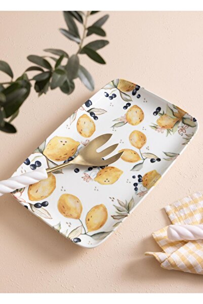 The Mia طبق تقديم مستطيل الشكل ليمونتشيلو 35×16 سم LMN021