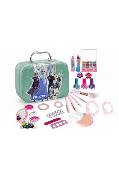 dehkah طقم مكياج للأطفال مع حقيبة حمل – لعبة تجميل تخيّلية مع فرش وأدوات تزيي...