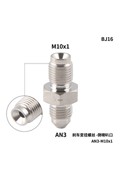 Choice8 BJ16 AN3 Motorcycle Motor Bike Hydraulic Brake Oil Hose Line Banjo Fi...