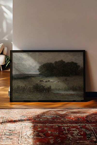 Postifull Vintage slika, poster u crnoj ramovini, vintage zidni dekor