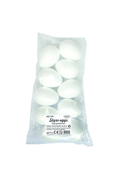 daço Accesorii craft - AD149 oua polistiren 6cm set 10 buc