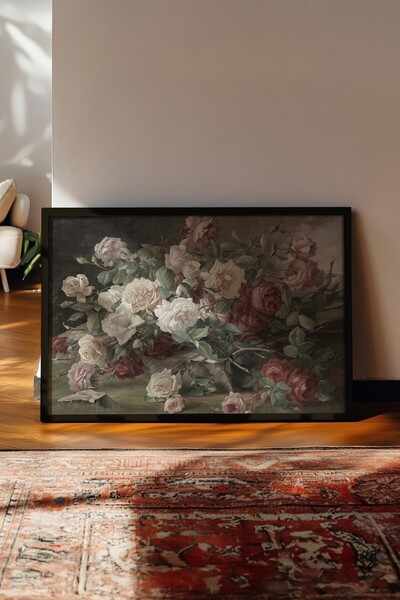 Postifull Vintage slika, poster u crnoj ramovini, vintage zidni dekor