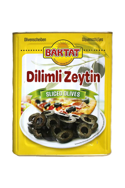 Baktat Dilimli Siyah Zeytin 8 kg