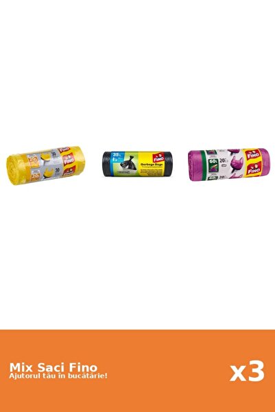 Fino Set 3 Saci Fino: 2x 30 buc, 1x 20 buc