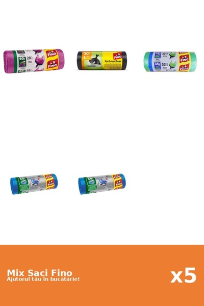 Fino Set 5 Saci Fino: 3x 20 buc, 2x 30 buc