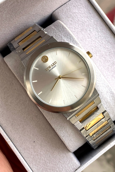 Reward ساعة يد رجالية أصلية بضمان لمدة عامين مع سوار فولاذي وعلبة