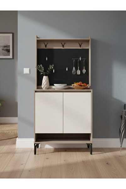 DEC15 Modern buffet and coffee corner with elegant wooden touches