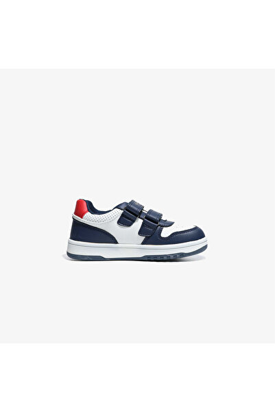 Flag and Hook Loop Baby Navy Blue Sports Shoes