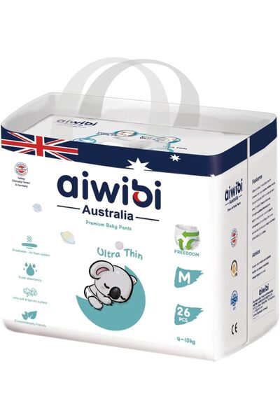 Aiwibi Ultra-thin premium baby pants diapers, cotton-like, anti-irritation,Si...