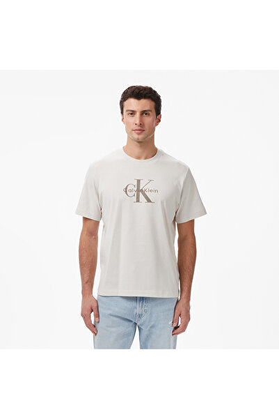 Calvin Klein Hero Monologo Erkek Beyaz T-Shirt