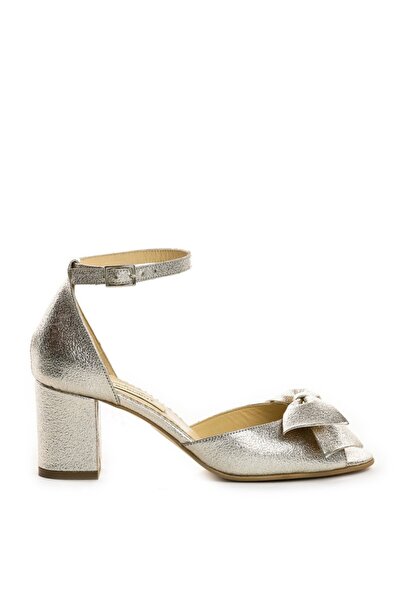 The 5th Element Sandale mireasa piele naturala Gold Daisy